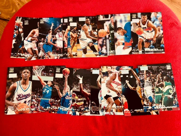 17 1993 Stadium Club NBA First Day cards Tim Hardaway Karl Malone James Worthy - AutographsForSale.com