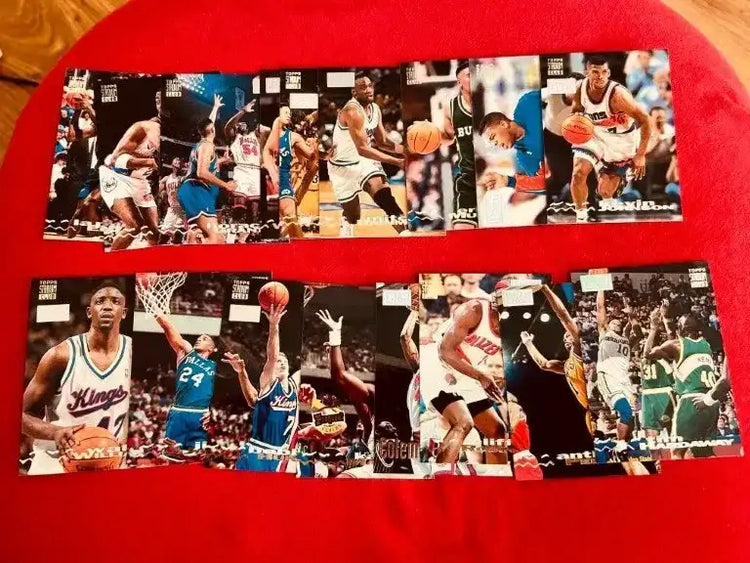 17 1993 Stadium Club NBA First Day cards Tim Hardaway Karl Malone James Worthy - AutographsForSale.com