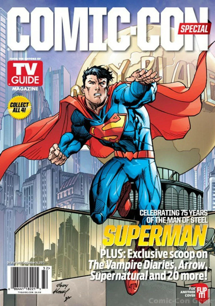 Batman & Superman 2013 SDCC TV Guide magazine with Beware Batman poster - AutographsForSale.com