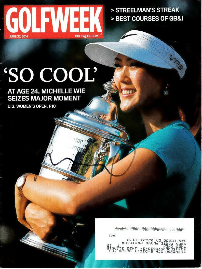 Michelle Wie autographed 2014 US Women’s Open Golfweek issue - AutographsForSale.com
