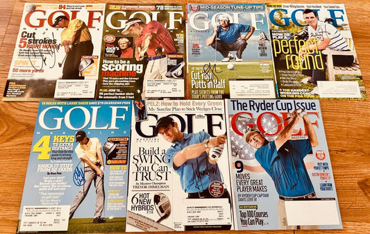 14 autographed Golf Magazine covers Davis Love Louis Oosthuizen Jimmy Walker Danny Willett - AutographsForSale.com