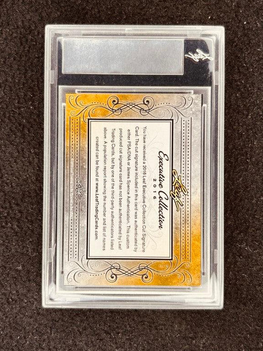 Tom Kenny 2016 Leaf Masterpiece Cut Signature certified signed card 1/1 JSA SpongeBob - AutographsForSale.com