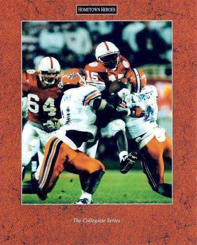 Tommie Frazier & Nebraska Defend National Championship 1996 Fiesta Bowl 8x10 photo - AutographsForSale.com