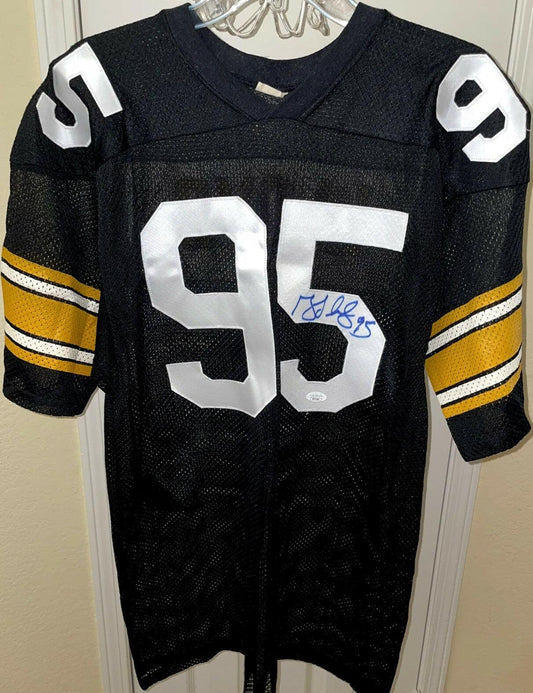 Greg Lloyd signed Pittsburgh Steelers 90s retro jersey JSA - AutographsForSale.com