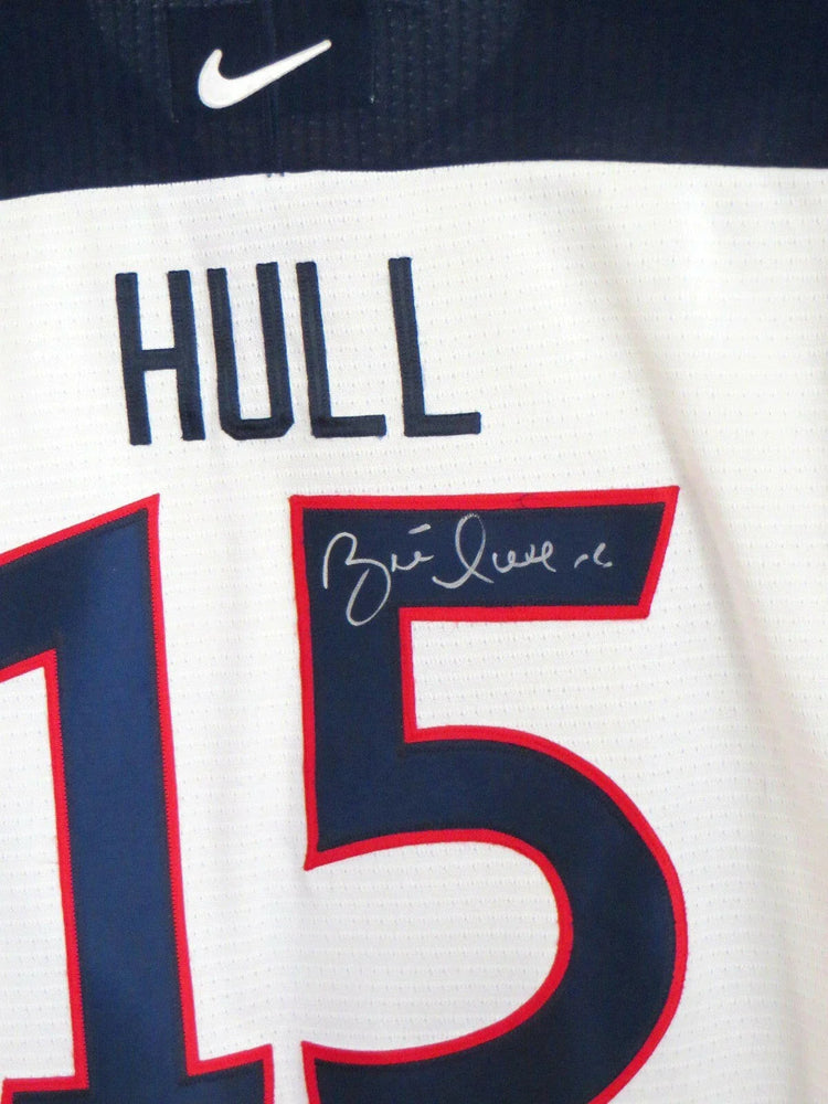 Brett Hull autographed 1998 USA Olympic Team Nike jersey JSA - AutographsForSale.com