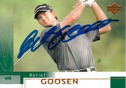 Retief Goosen autographed 2002 Upper Deck golf card - AutographsForSale.com