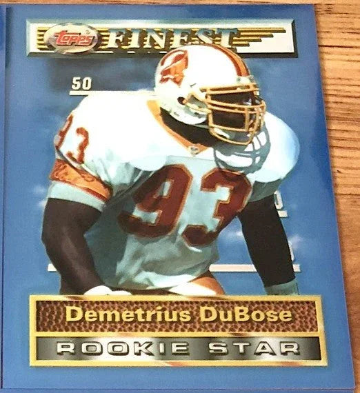 Demetrius DuBose Tampa Bay Buccaneers 1994 Topps Finest Jumbo Rookie card - AutographsForSale.com