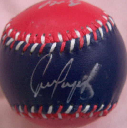Juan Gonzalez Ivan Rodriguez Benji Gil Bobby Witt signed 1996 Texas Rangers baseball JSA - AutographsForSale.com