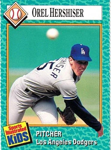 Orel Hershiser LA Dodgers 1989 SI for Kids card - AutographsForSale.com