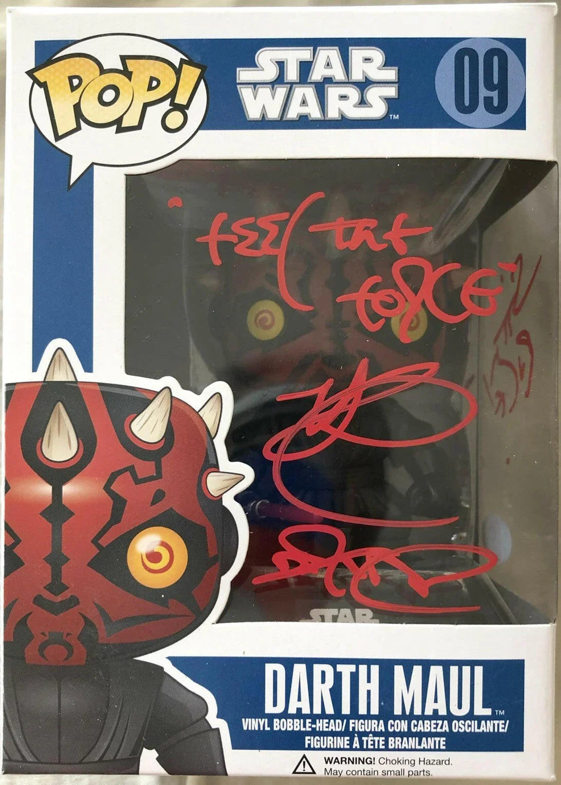 Ray Park signed Star Wars Darth Maul Funko Pop with Feel Force & Sith Rule! PSA/DNA - AutographsForSale.com