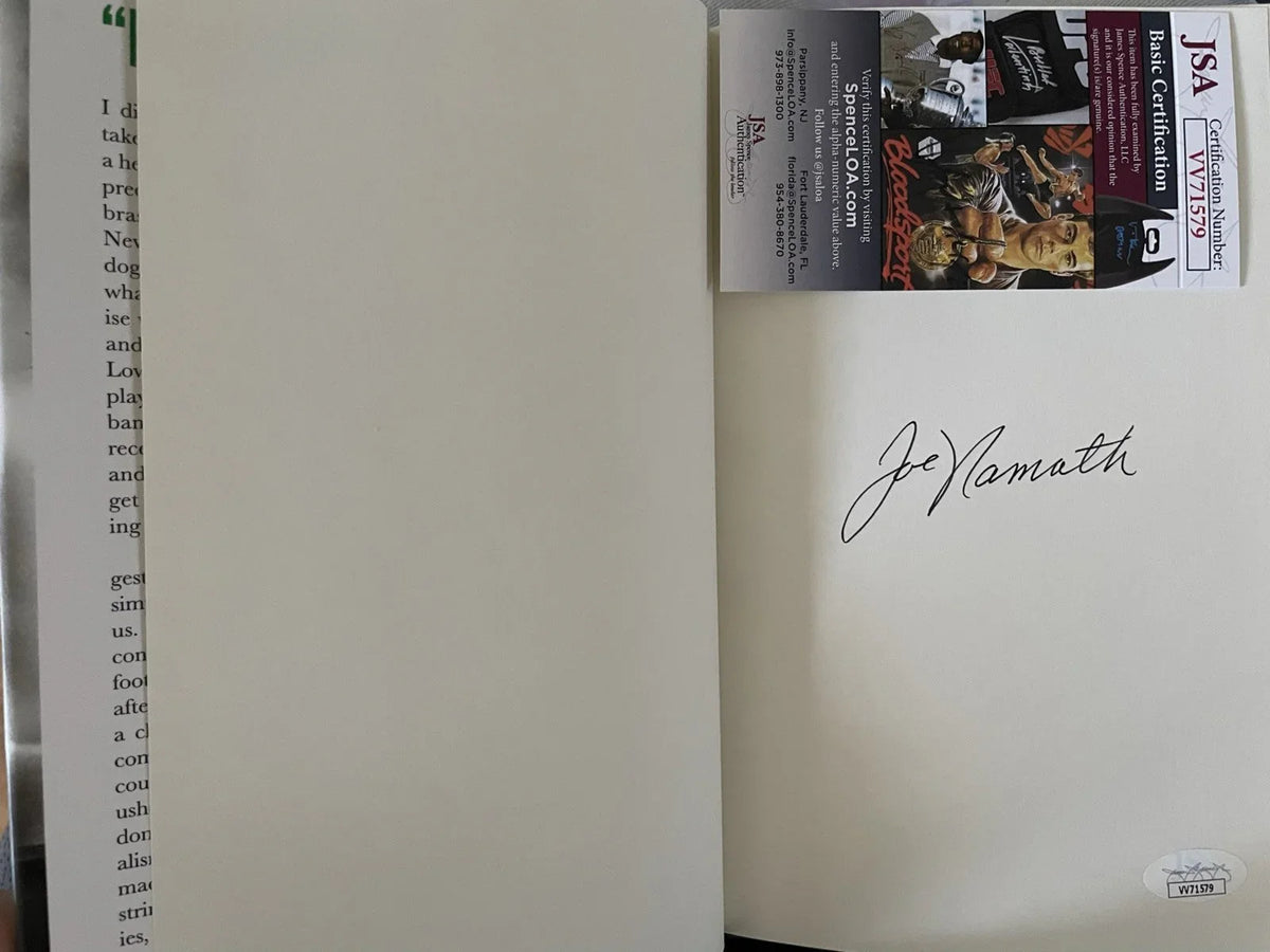 Joe Namath autographed All the Way book JSA Alabama Crimson Tide New York Jets - AutographsForSale.com