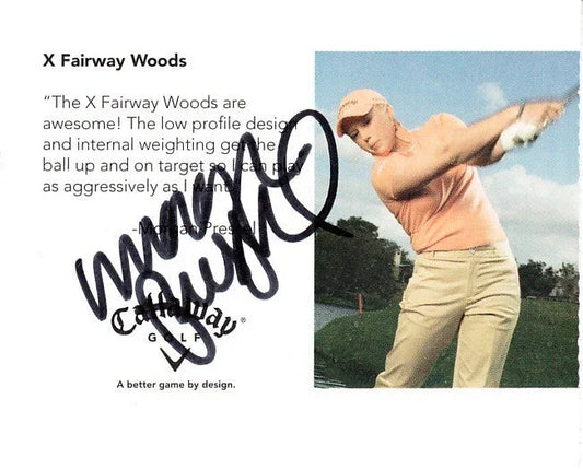 Morgan Pressel signed 2006 Callaway golf promo Rookie Card - AutographsForSale.com