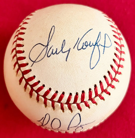 Sandy Koufax Nolan Ryan Bob Feller signed AL baseball (Score Board) - AutographsForSale.com