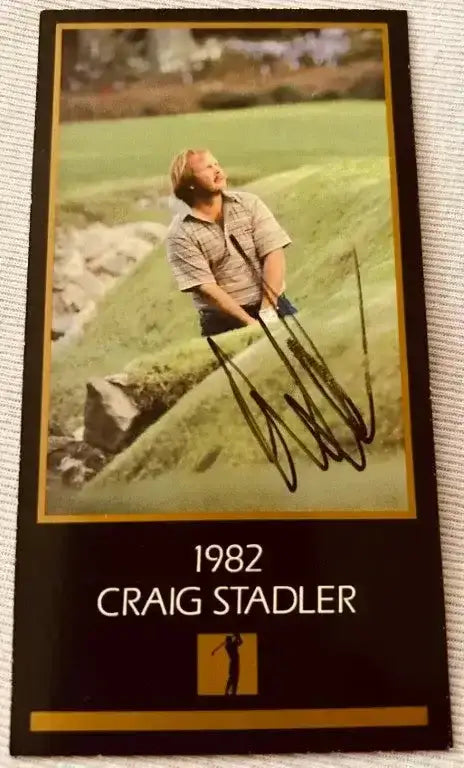 Craig Stadler autographed 1982 Masters Champion golf card - AutographsForSale.com