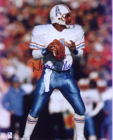 Warren Moon autographed Houston Oilers 8x10 photo - AutographsForSale.com