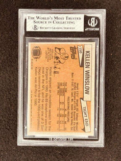 Kellen Winslow San Diego Chargers 1981 Topps Rookie Card RC Graded BGS 6.5 - AutographsForSale.com