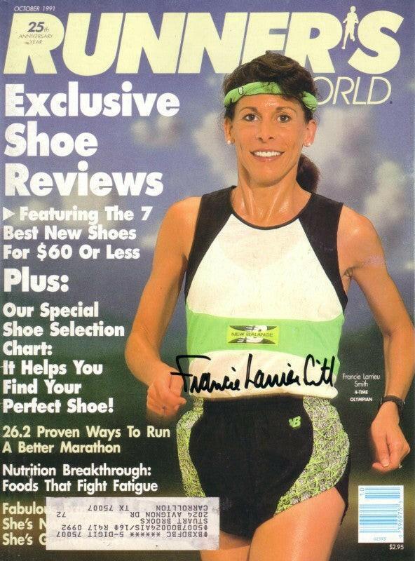 Francie Larrieu Smith autographed 1991 Runners World cover - AutographsForSale.com