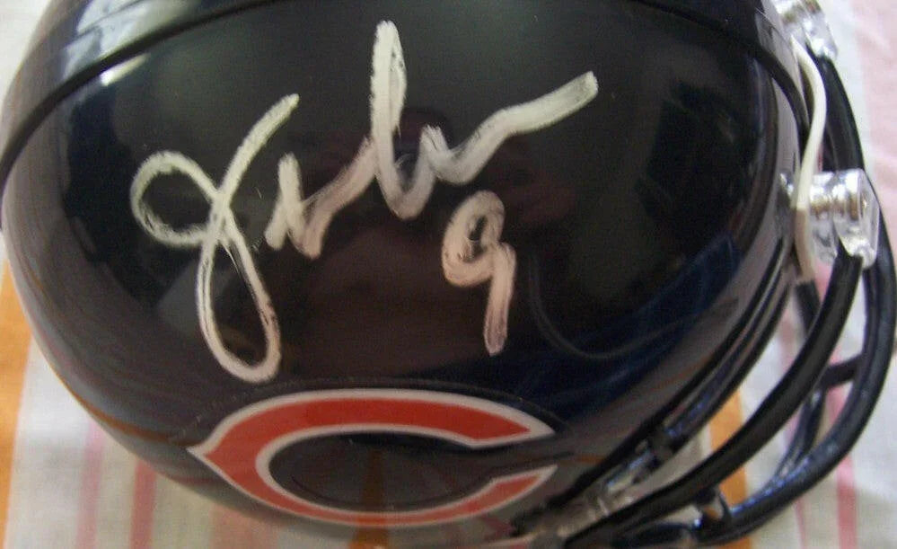 Jim McMahon Mike Singletary autographed Chicago Bears mini helmet JSA - AutographsForSale.com