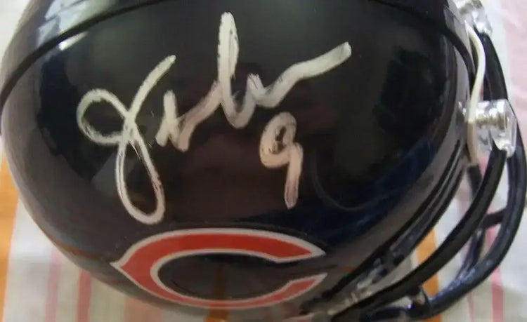 Jim McMahon Mike Singletary autographed Chicago Bears mini helmet JSA - AutographsForSale.com