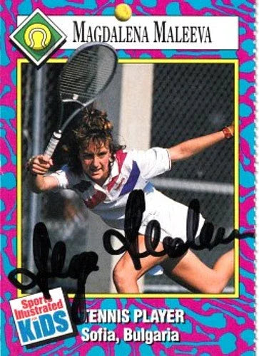 Magdalena Maleeva autographed 1993 Sports Illustrated for Kids tennis Rookie Card - AutographsForSale.com