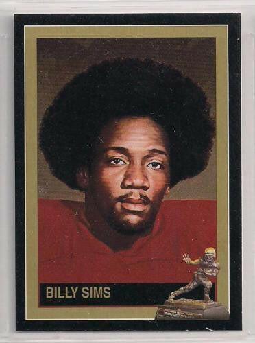 Billy Sims Oklahoma Sooners 1978 Heisman Trophy Winner card - AutographsForSale.com