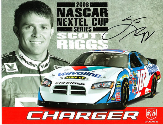 Scott Riggs autographed 2006 Dodge Charger NASCAR photo card - AutographsForSale.com