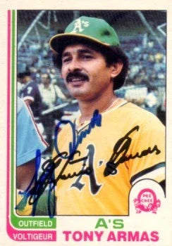 Tony Armas autographed Oakland A’s 1982 O-Pee-Chee card - AutographsForSale.com