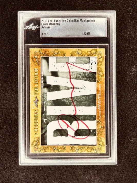Laura Donnelly 2018 Leaf Cut Signature certified signed card 1/1 JSA Outlander - AutographsForSale.com