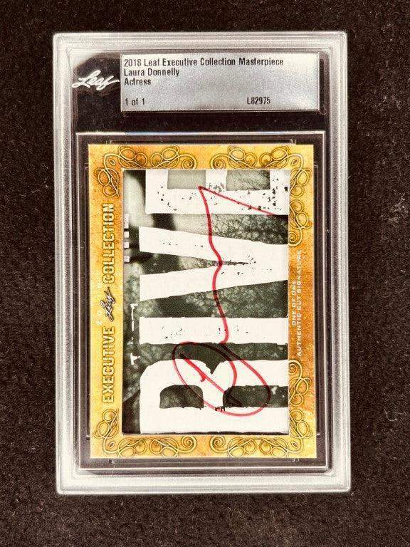 Laura Donnelly 2018 Leaf Cut Signature certified signed card 1/1 JSA Outlander - AutographsForSale.com