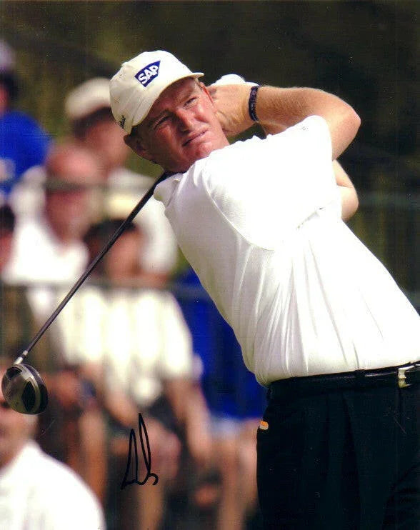 Ernie Els autographed 8x10 golf photo - AutographsForSale.com