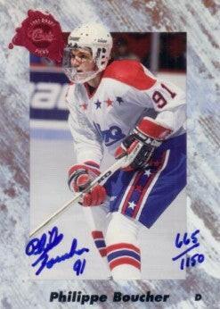 Philippe Boucher certified signed 1991 Classic Four Sport Draft Picks card - AutographsForSale.com