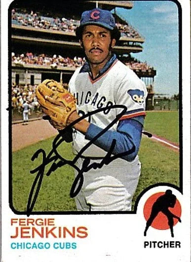 Fergie Jenkins autographed Chicago Cubs 1973 Topps card - AutographsForSale.com