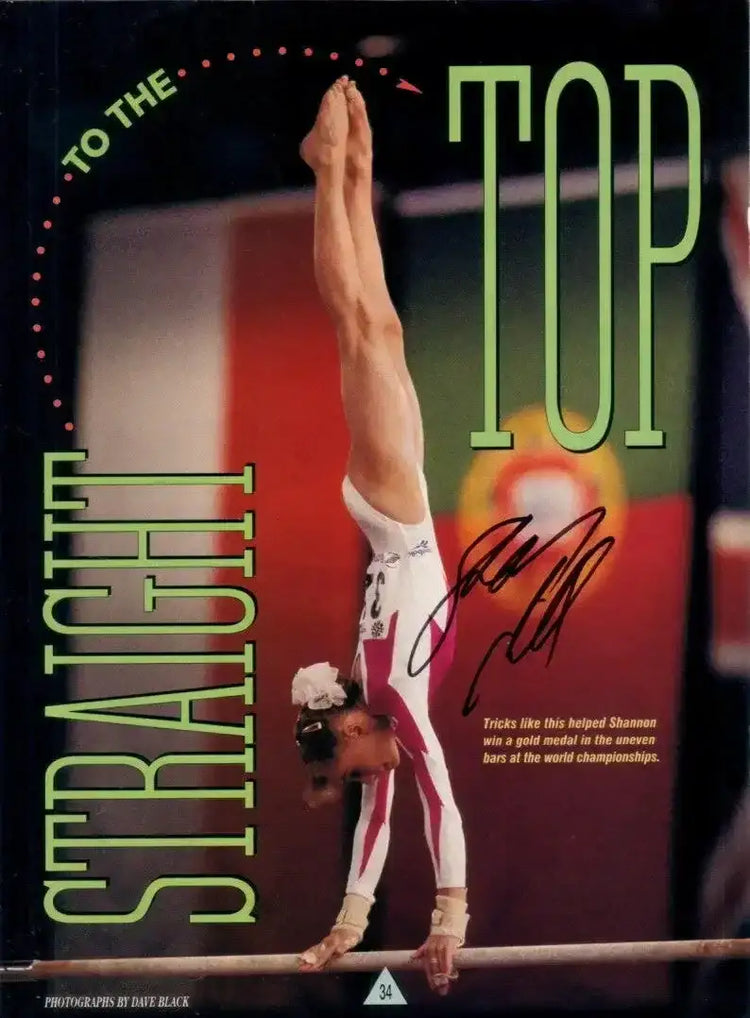 Shannon Miller signed full page magazine Gymnastics photo - AutographsForSale.com
