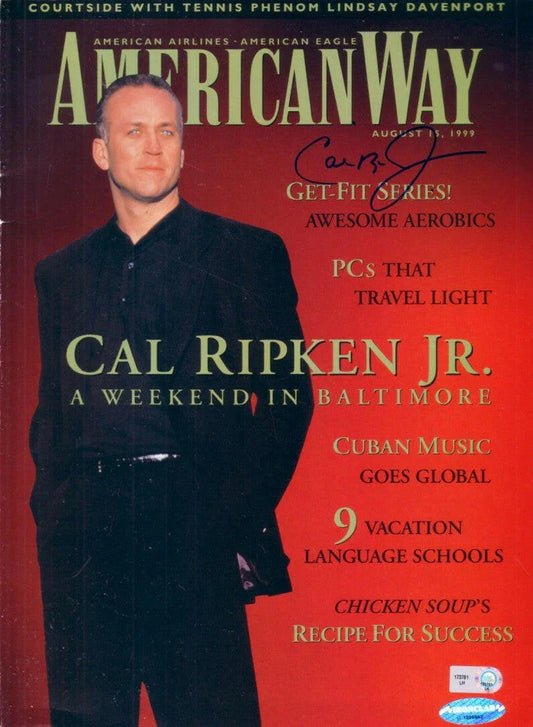 Cal Ripken autographed 1999 American Way magazine (Ironclad) - AutographsForSale.com