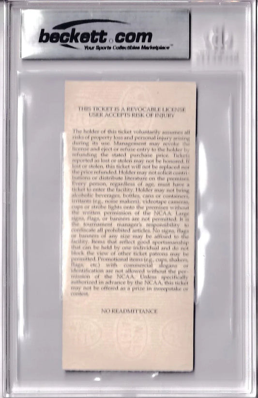 Steve Fisher signed Michigan Wolverines 1994 NCAA Tournament ticket BAS - AutographsForSale.com