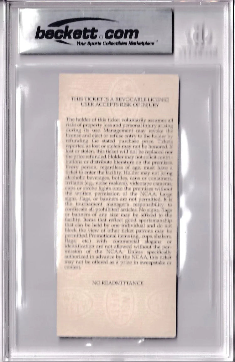 Steve Fisher signed Michigan Wolverines 1994 NCAA Tournament ticket BAS - AutographsForSale.com