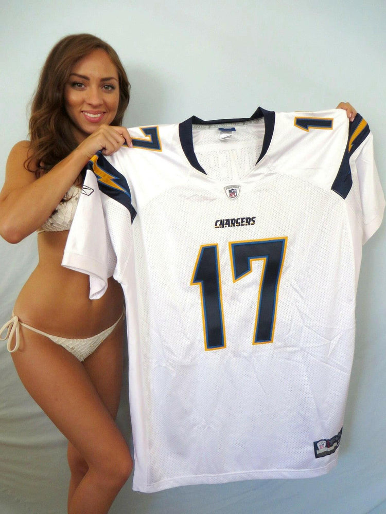 Philip Rivers SD Chargers 2007 to 2011 Reebok game model jersey - AutographsForSale.com