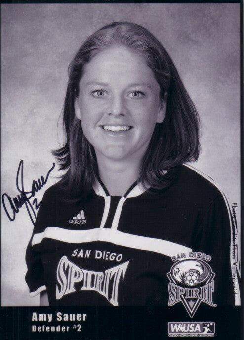Amy Sauer autographed WUSA San Diego Spirit 5x7 photo - AutographsForSale.com