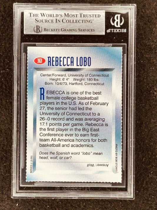 Rebecca Lobo autographed UConn 1995 Sports Illustrated for Kids Rookie Card BAS - AutographsForSale.com
