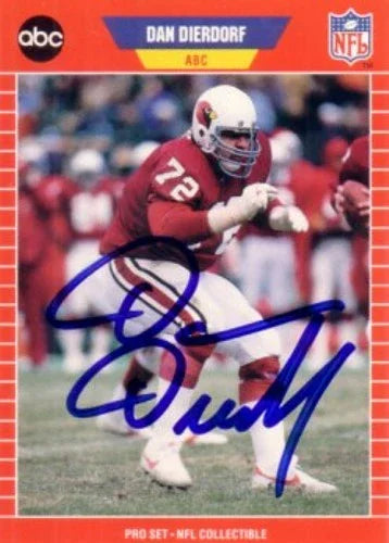 Dan Dierdorf autographed St. Louis Cardinals 1989 Pro Set Announcers card - AutographsForSale.com