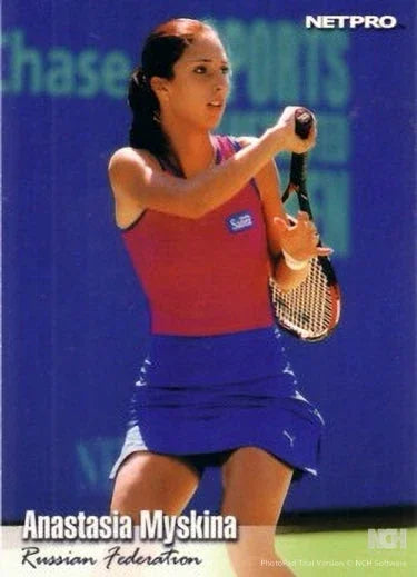 Anastasia Myskina 2003 NetPro Tennis Rookie Card - AutographsForSale.com