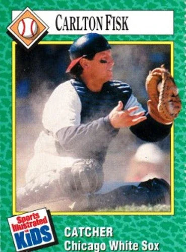 Carlton Fisk Chicago White Sox 1990 SI for Kids card - AutographsForSale.com