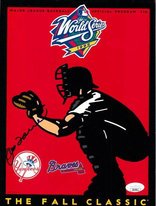 Joe Torre autographed 1999 World Series program JSA Yankees - AutographsForSale.com