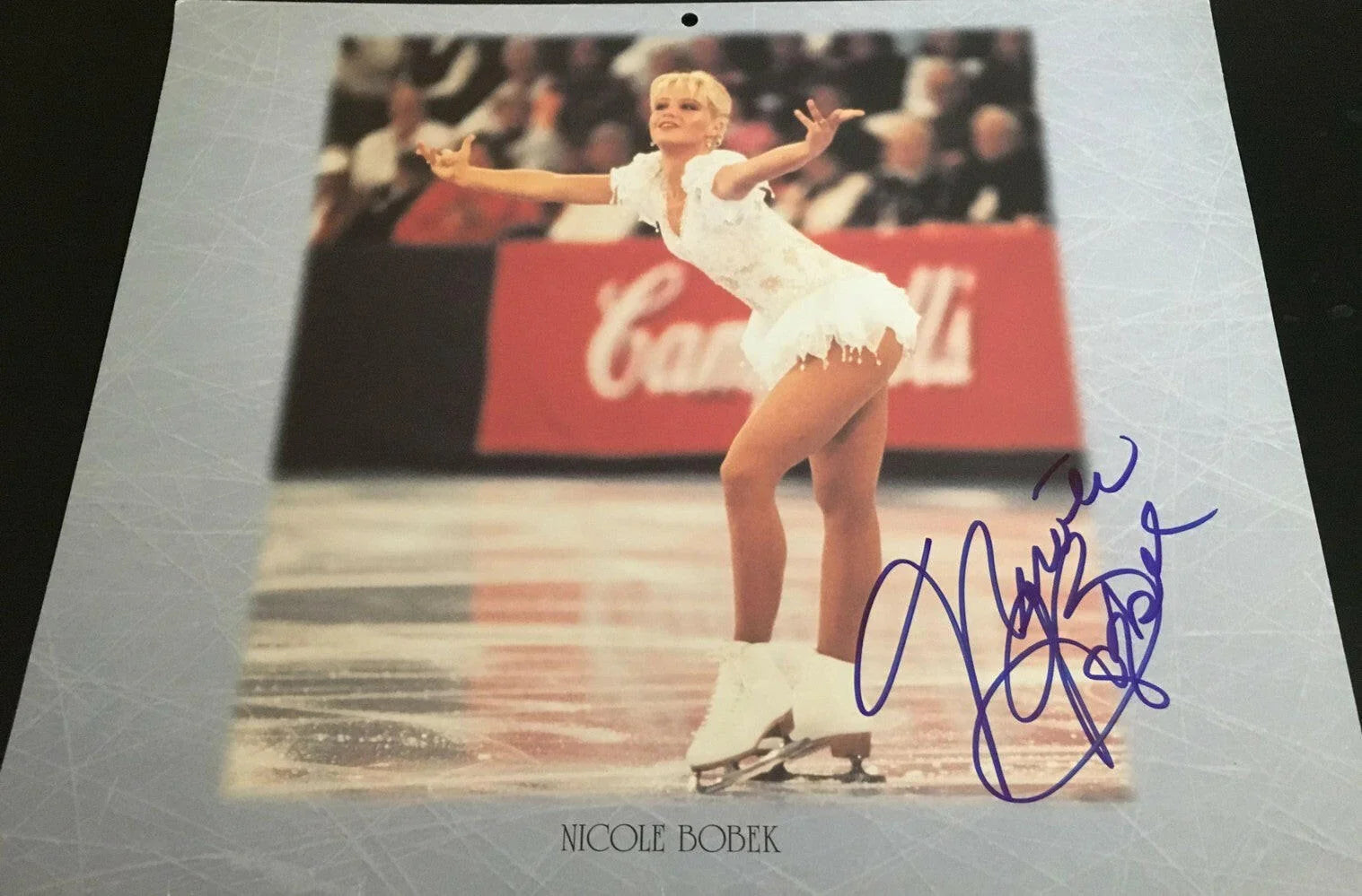 Nicole Bobek autographed 1997 U.S. Figure Skating Team calendar page photo - AutographsForSale.com