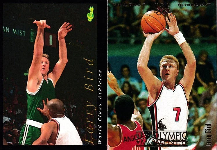 Larry Bird 1992 Classic World Class Athletes & 1996 Upper Deck US Olympic cards - AutographsForSale.com