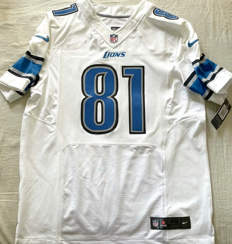 Calvin Johnson Detroit Lions Nike Elite game model jersey - AutographsForSale.com