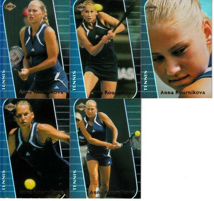 Anna Kournikova 2000 Collector’s Edge set 5 Tennis RCs - AutographsForSale.com