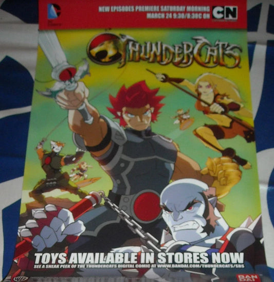 Thundercats 2012 Cartoon Network Bandai 11x17 poster - AutographsForSale.com