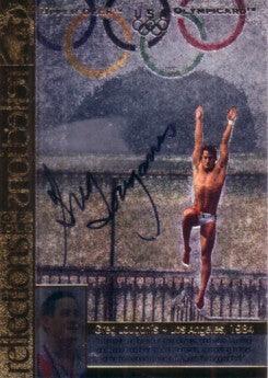 Greg Louganis certified signed 1996 US Olympic Upper Deck Reflections of Gold card - AutographsForSale.com