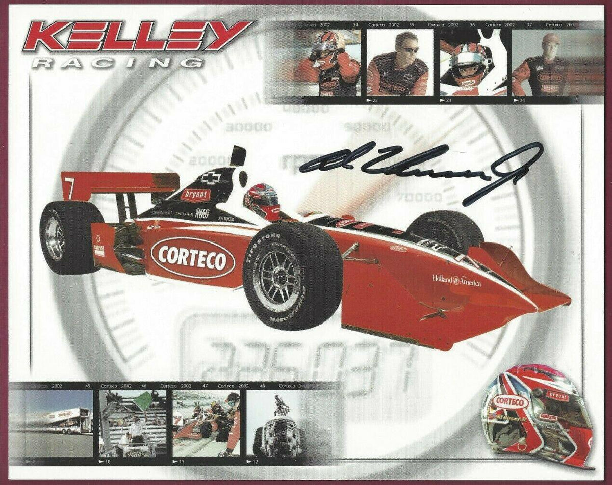Al Unser Jr autographed 8x10 photo card - AutographsForSale.com